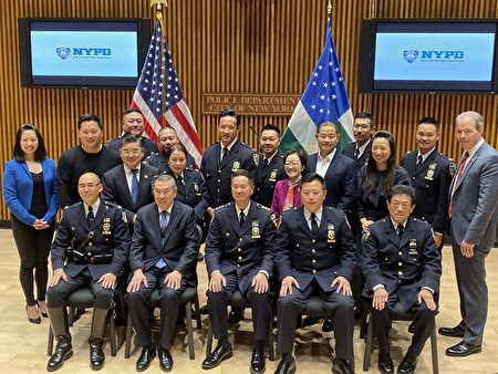 International Police and Veterans Foundation members at community event in New York